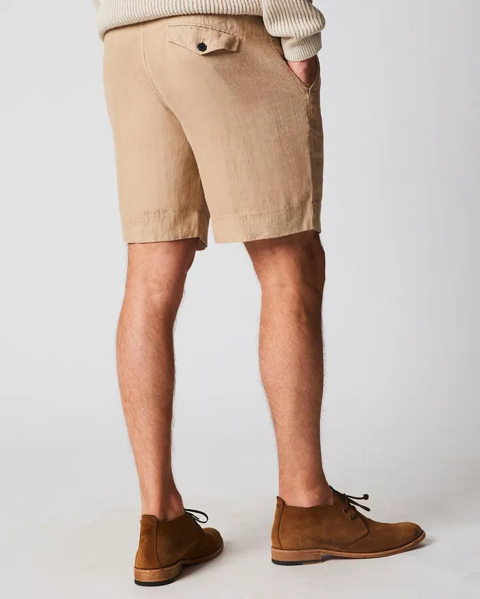 Men Bottoms Billy Reid Linen Moore Short Khaki