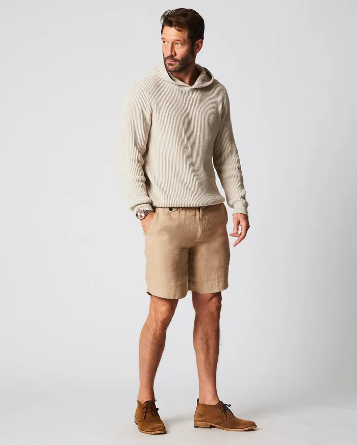 Men Bottoms Billy Reid Linen Moore Short Khaki