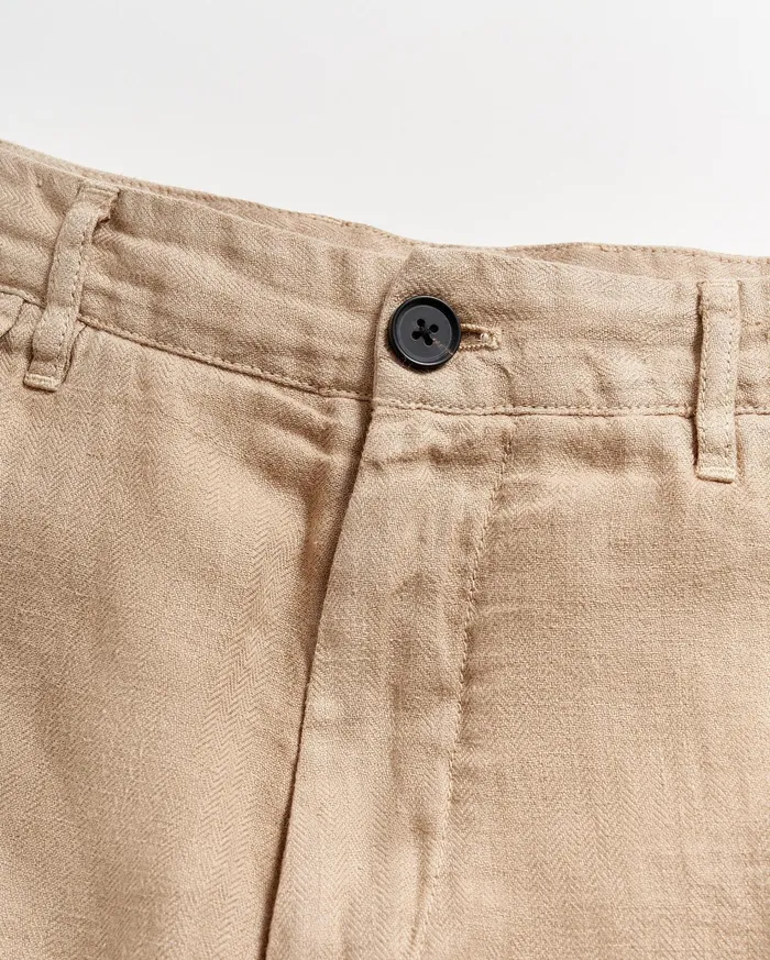 Men Bottoms Billy Reid Linen Moore Short Khaki