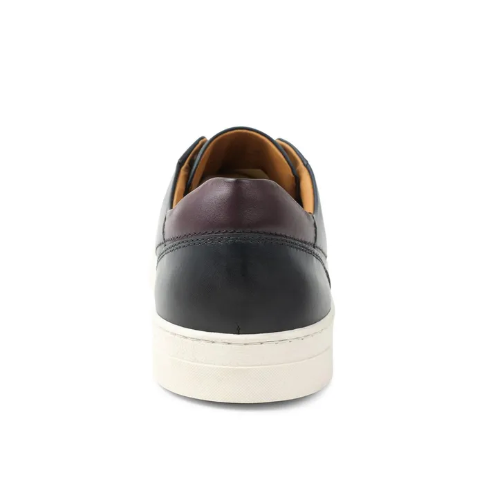 Men Bruno Magli Casual Shoes Dante LacetoToe Leather Sneaker 8211 Navy