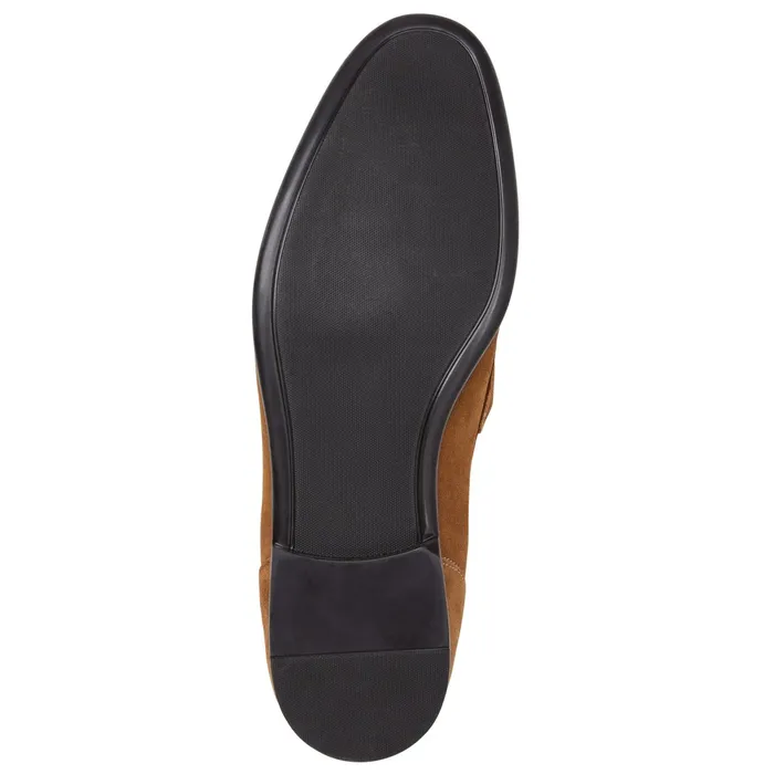Men Bruno Magli Casual Shoes Silas Suede Loafer 8211 Cognac