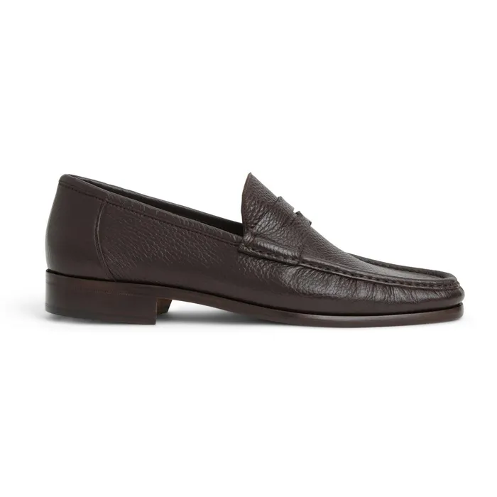 Men Bruno Magli Casual Shoes Tonio Slip On Loafer Brown Cervo Leather