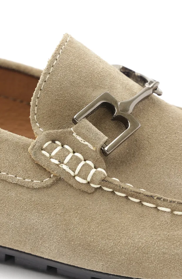 Men Bruno Magli Casual Shoes Xander Suede Driving Moccasin 8211 Taupe