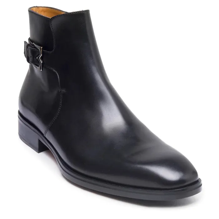 Men Bruno Magli Dress Shoes Angiolini Leather Dress Boot 8211 Black