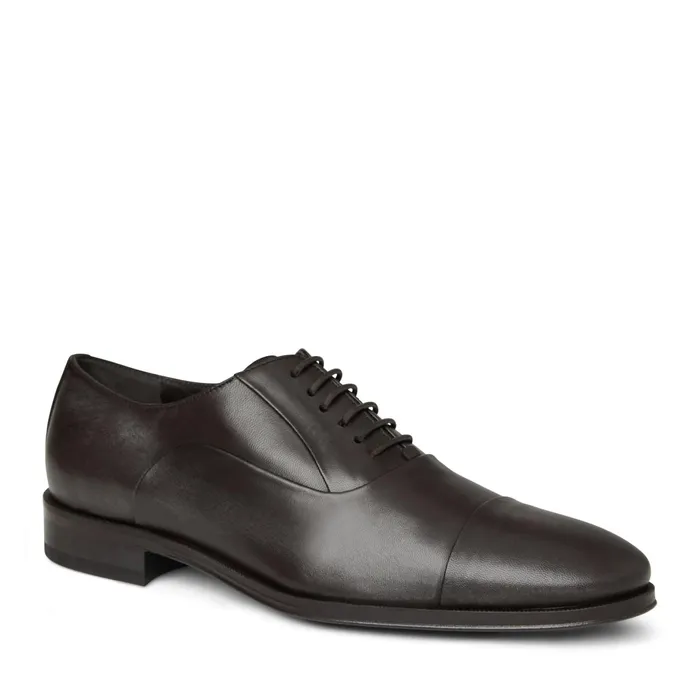 Men Bruno Magli Dress Shoes Maioco Leather Oxford 8211 Dark Brown