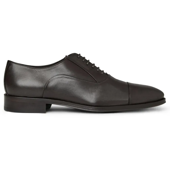 Men Bruno Magli Dress Shoes Maioco Leather Oxford 8211 Dark Brown