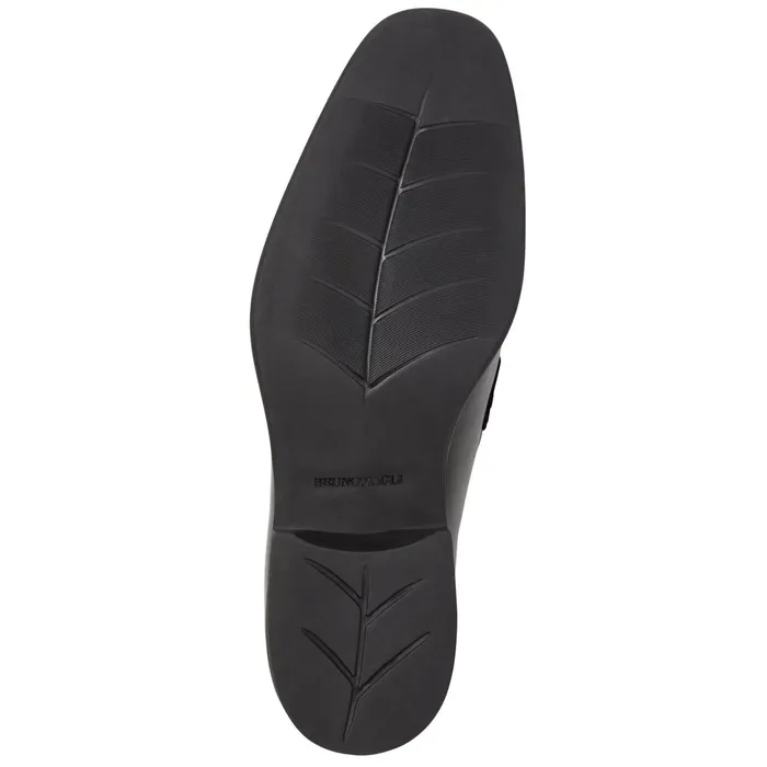 Men Bruno Magli Dress Shoes Raging Bit Leather LoaferBlack