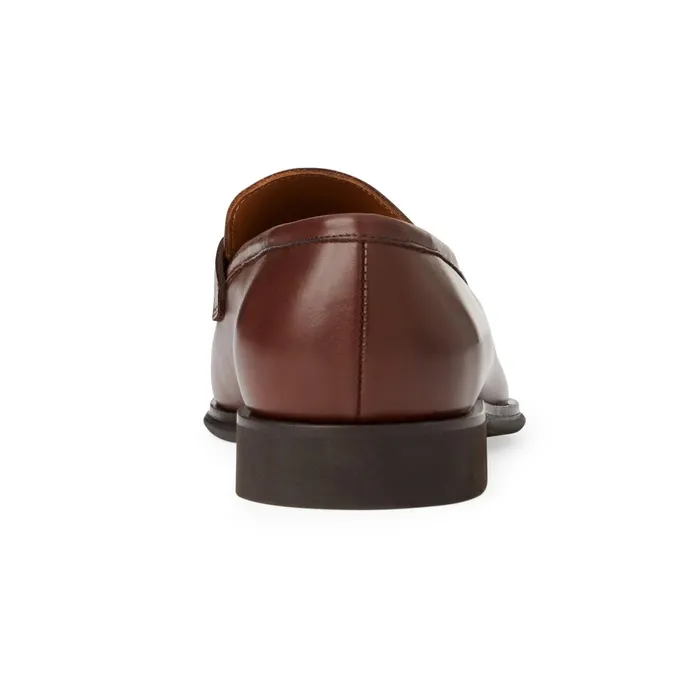 Men Bruno Magli Dress Shoes Raging Leather Penny Loafer Cognac