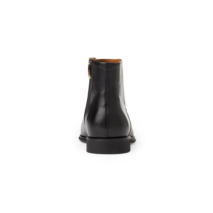 Men Bruno Magli Dress Shoes Raging Leather Side Zip BootBlack
