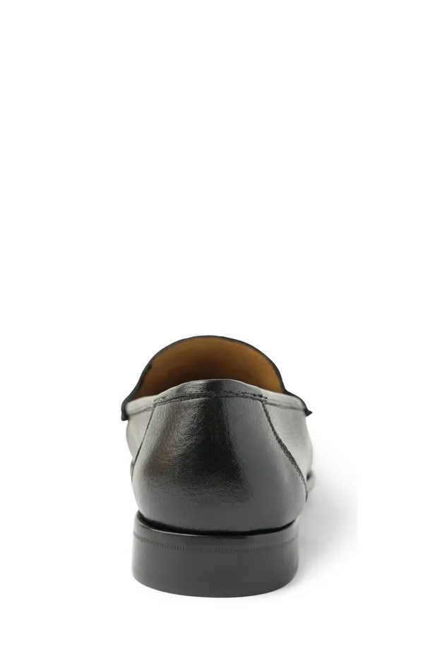 Men Bruno Magli Dress Shoes Trieste Classic Leather Moccasin 8211 Black Cervo