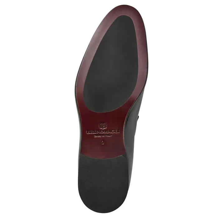 Men Bruno Magli Loafers and Slipons Danilo ALine Patent Leather Smoking SlipperBlack