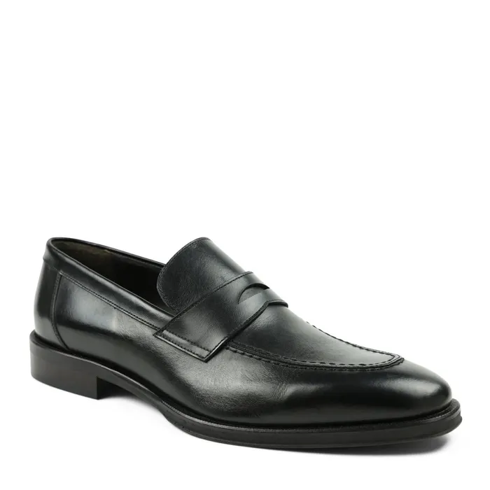 Men Bruno Magli Loafers and Slipons Nathan Penny Loafer 8211 Black