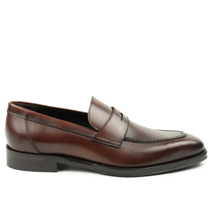 Men Bruno Magli Loafers and Slipons Nathan Penny Loafer 8211 Rust