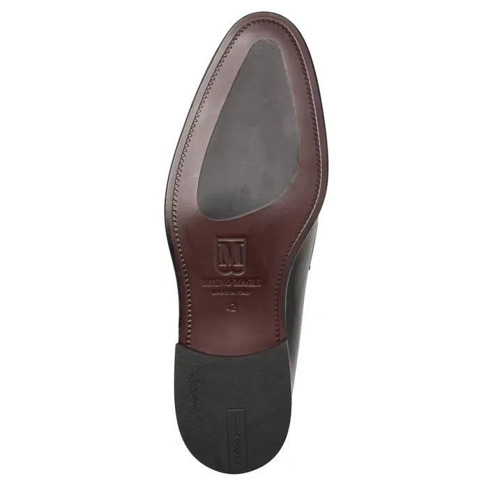 Men Bruno Magli Loafers and Slipons Sante Double Gore Classic Bit Leather LoaferBlack