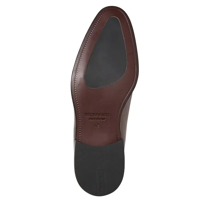 Men Bruno Magli Loafers and Slipons Sante Double Gore Classic Bit Leather Loaferbrown