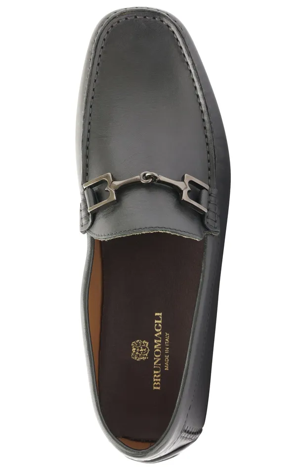Men Bruno Magli Loafers and Slipons Xander Leather Driving Moccasin 8211 Black