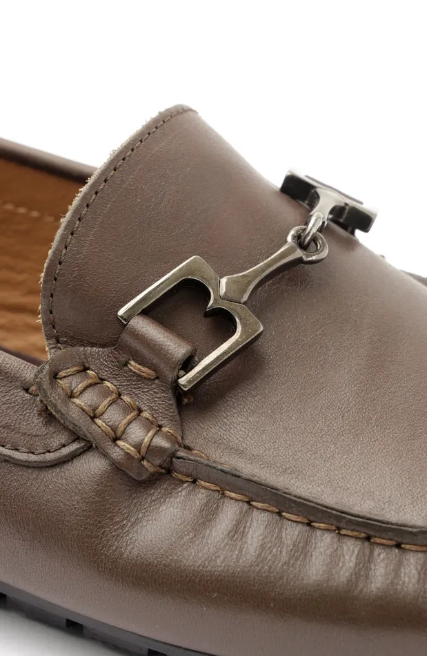 Men Bruno Magli Loafers and Slipons Xander Leather Driving Moccasin 8211 Brown