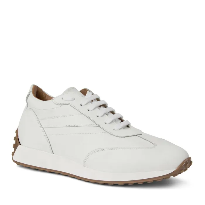 Men Bruno Magli Sneakers Duccio Mid Leather Jogger SneakerWhite