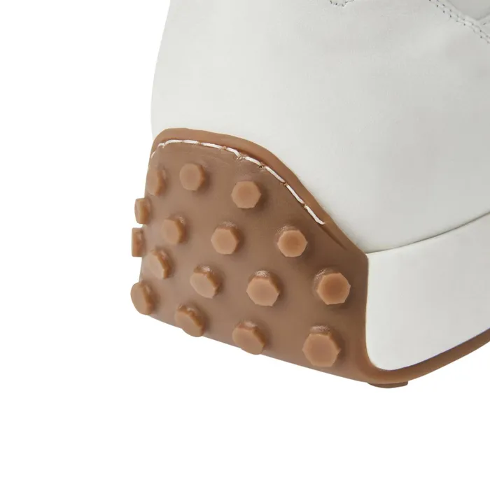 Men Bruno Magli Sneakers Duccio Mid Leather Jogger SneakerWhite