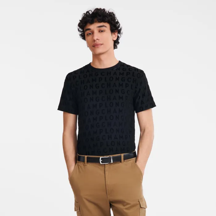 Men Delta Box Black Longchamp Belts