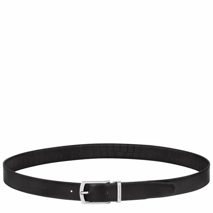 Men Delta Box Black Longchamp Belts