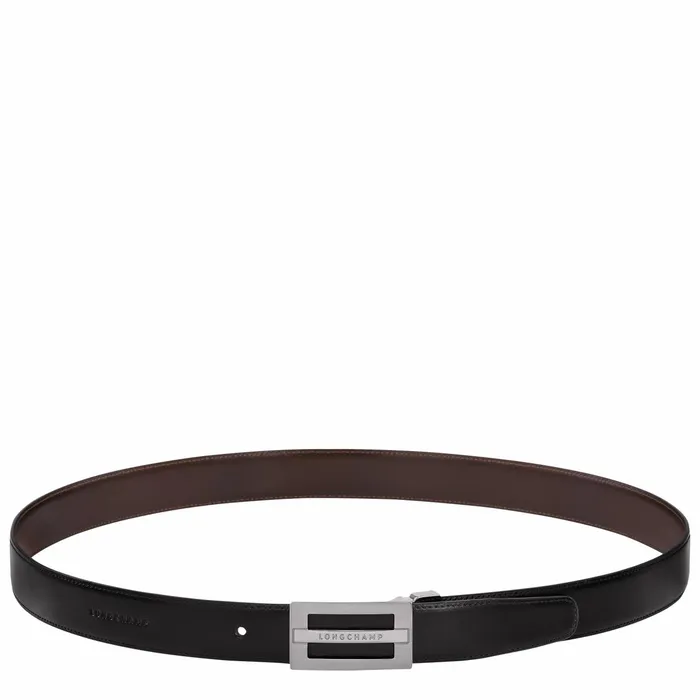 Men Delta Box BlackMocha Longchamp Belts
