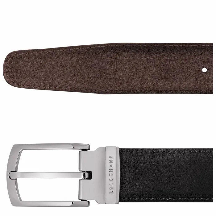 Men Delta Box Men039s Belt BlackMocha Longchamp Belts