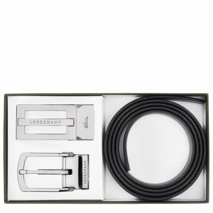 Men Delta Box Men039s Belt Set BlackMocha Longchamp Belts