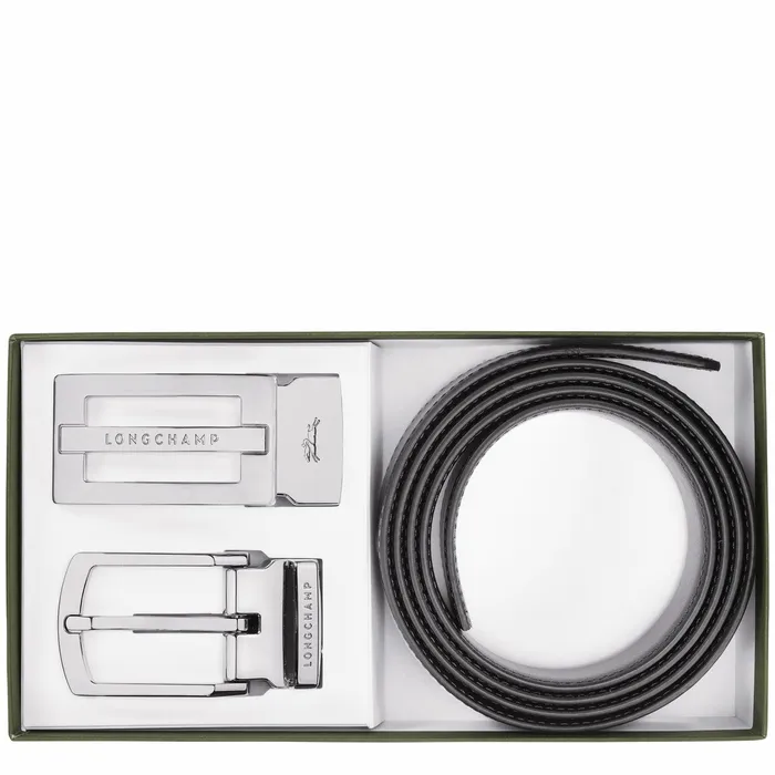 Men Delta Box Men039s Belt Set BlackNavy Longchamp Belts