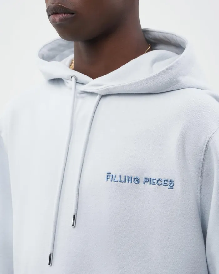 Men Filling Pieces Hoodies and Sweatshirts Core Hoodie Arctic Ice White
