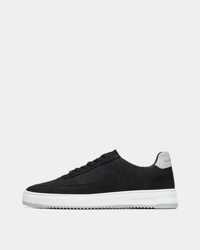 Men Filling Pieces Sneakers Mondo Bianco Perforated Black