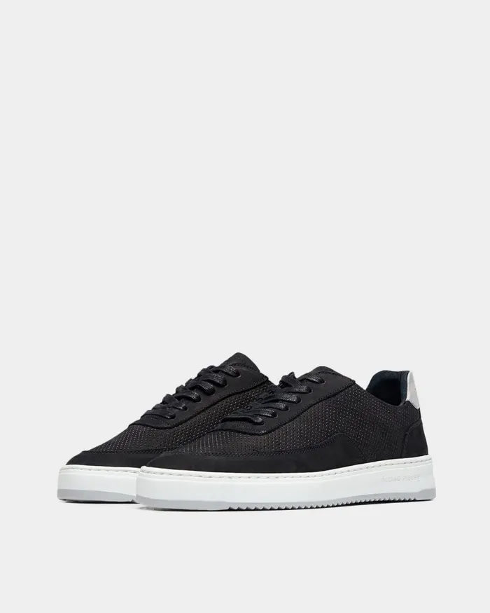 Men Filling Pieces Sneakers Mondo Bianco Perforated Black