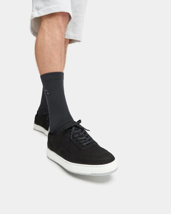 Men Filling Pieces Sneakers Mondo Bianco Perforated Black