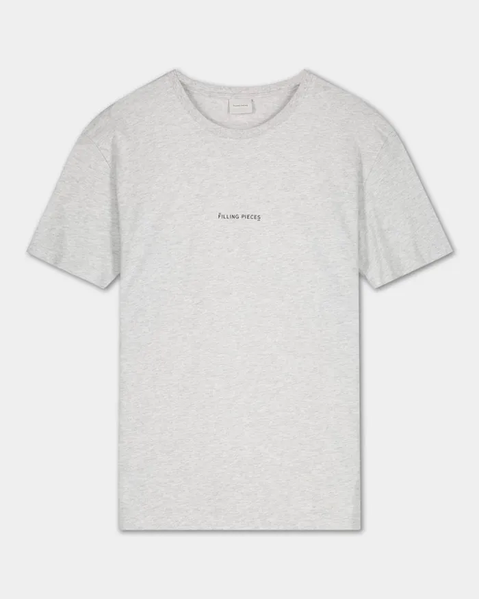 Men Filling Pieces TShirts and Shirts Core Tee Slim Fit Melange Grey