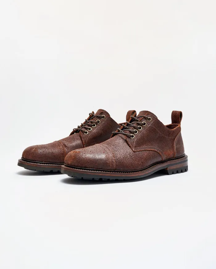 Men Footwear Billy Reid Oak Street X Billy Reid CapToe Trench Oxford Chocolate