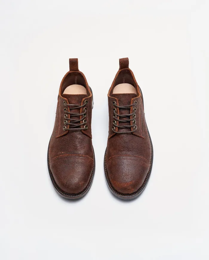 Men Footwear Billy Reid Oak Street X Billy Reid CapToe Trench Oxford Chocolate