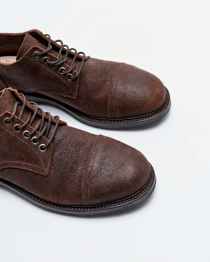Men Footwear Billy Reid Oak Street X Billy Reid CapToe Trench Oxford Chocolate