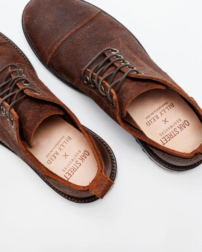 Men Footwear Billy Reid Oak Street X Billy Reid CapToe Trench Oxford Chocolate