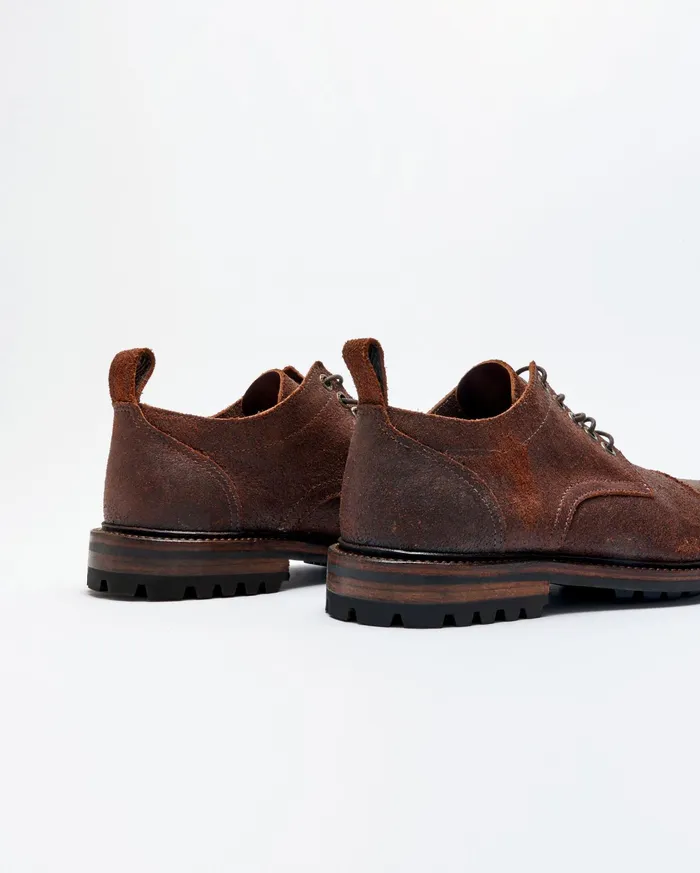 Men Footwear Billy Reid Oak Street X Billy Reid CapToe Trench Oxford Chocolate
