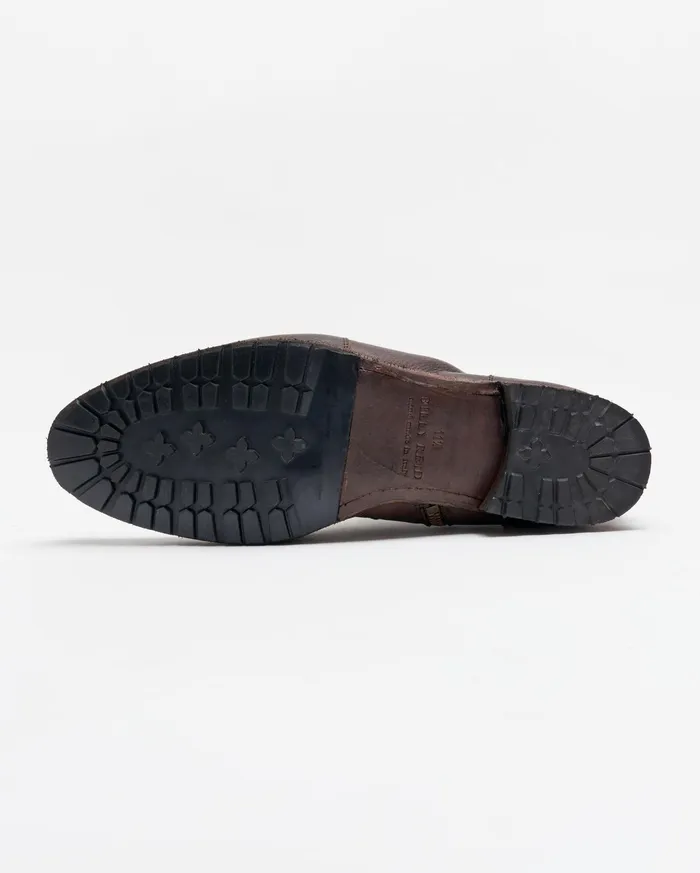 Men Footwear Billy Reid Paglia Moto Boot Blackdark Brown