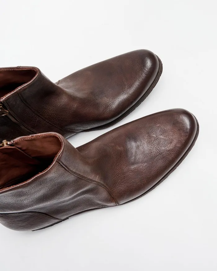 Men Footwear Billy Reid Paglia Moto Boot Blackdark Brown