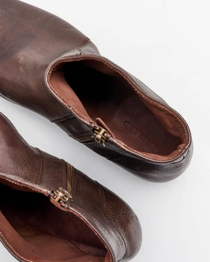 Men Footwear Billy Reid Paglia Moto Boot Blackdark Brown