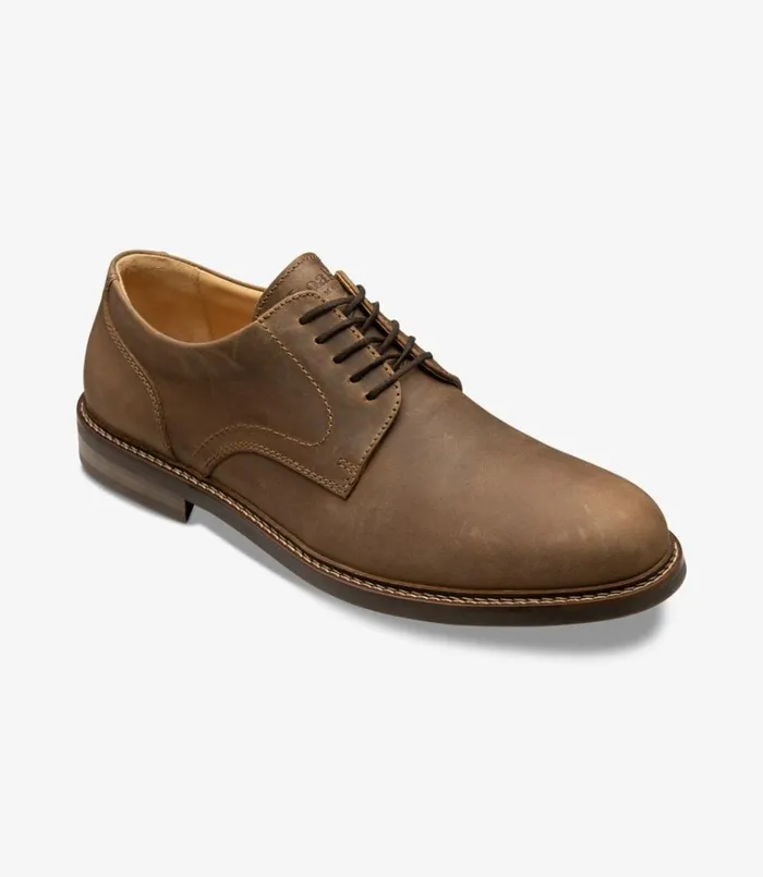 Men Franklin Brown Nubuck Loake Plain Ties