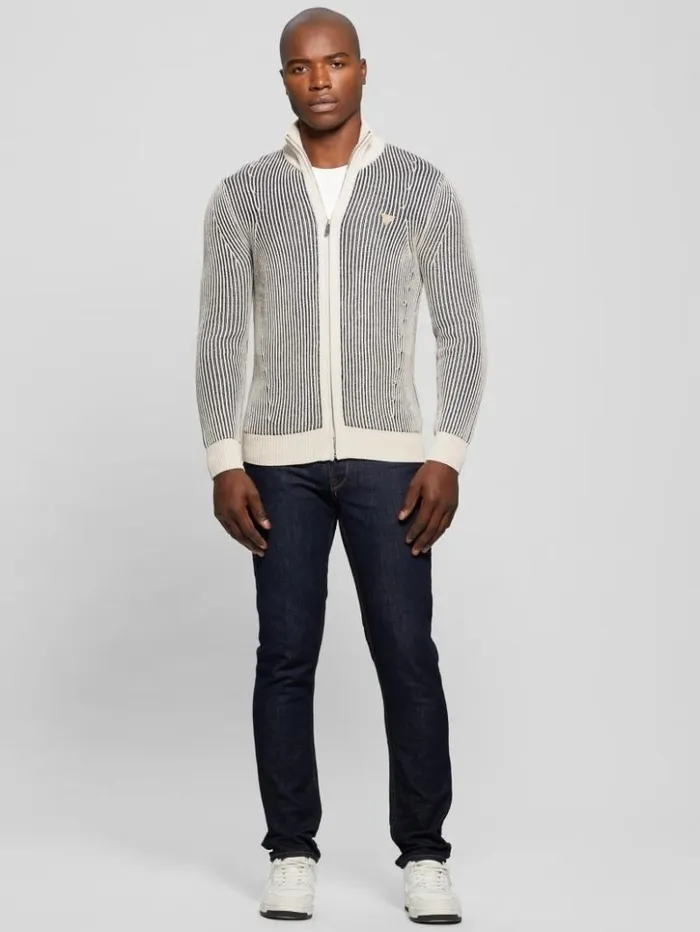 Men GUESS Hoodies and Sweaters Eco Alden Ribbed Cardigan Vanise Sweater Muted Stone And Black Com Men GUESS Hoodies and Sweaters Eco Alden Ribbed Cardigan Vanise Sweater Muted Stone And Black Com