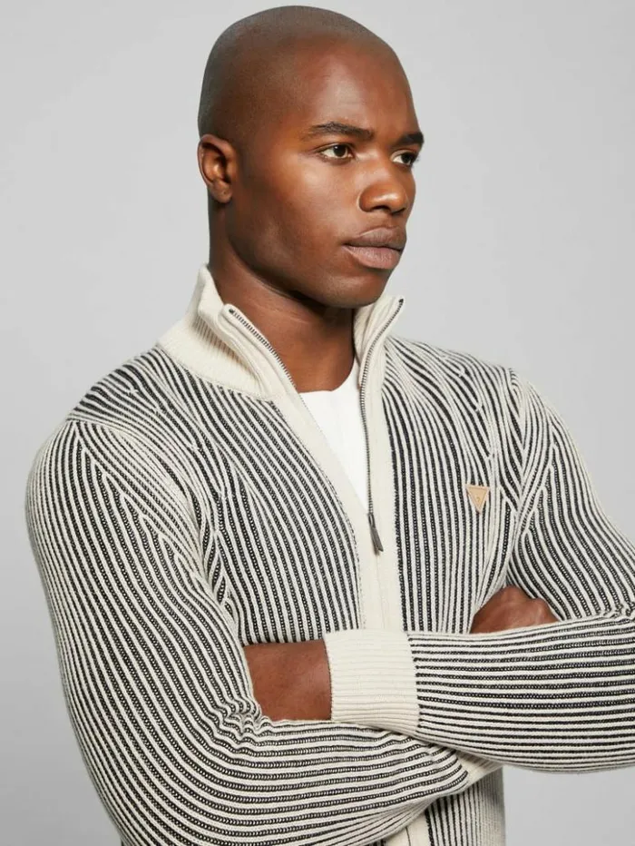 Men GUESS Hoodies and Sweaters Eco Alden Ribbed Cardigan Vanise Sweater Muted Stone And Black Com Men GUESS Hoodies and Sweaters Eco Alden Ribbed Cardigan Vanise Sweater Muted Stone And Black Com