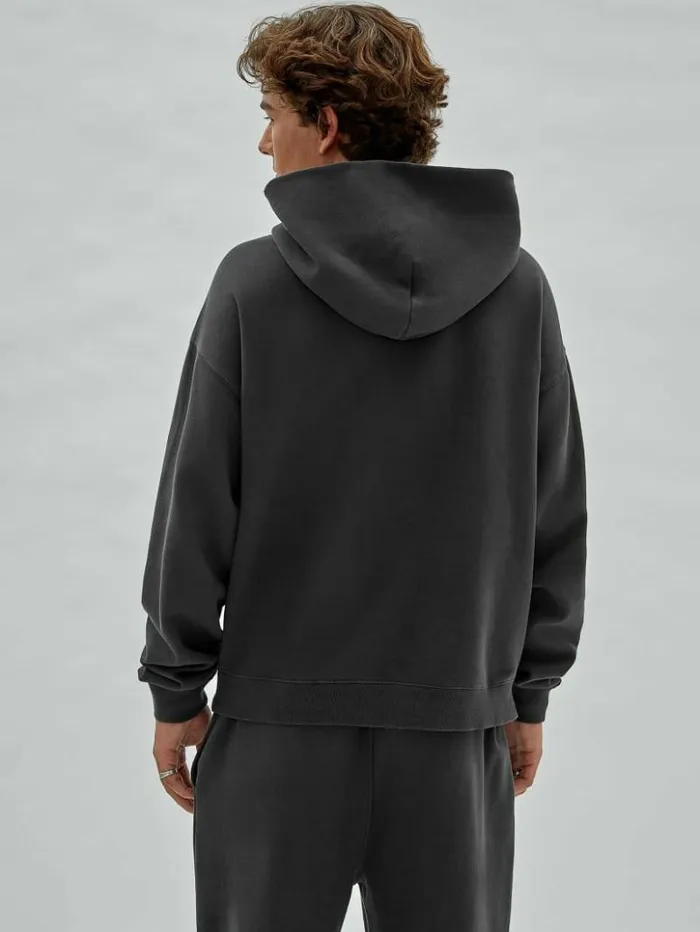 Men GUESS Hoodies and Sweaters GUESS Originals Wavy Hoodie Jet Black Multi