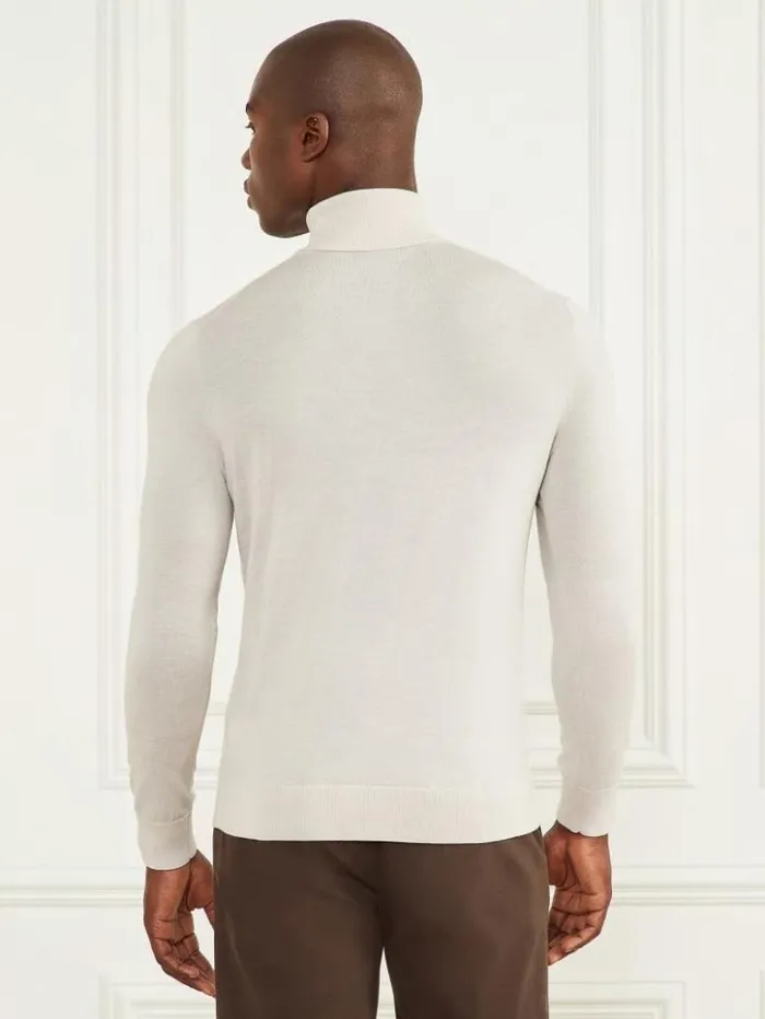 Men GUESS Hoodies and Sweaters Merino Wool Turtleneck Sweater Dreamy Moon