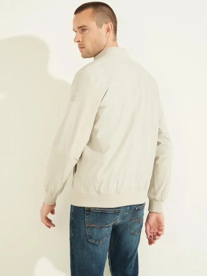 Men GUESS Jackets and Coats Comfort Flight Jacket Grey Boundary