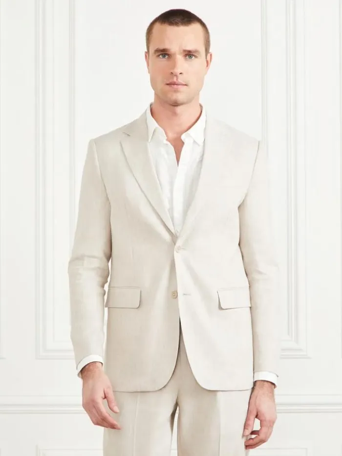 Men GUESS Jackets and Coats Eco George Notched Blazer Stonesand Yd