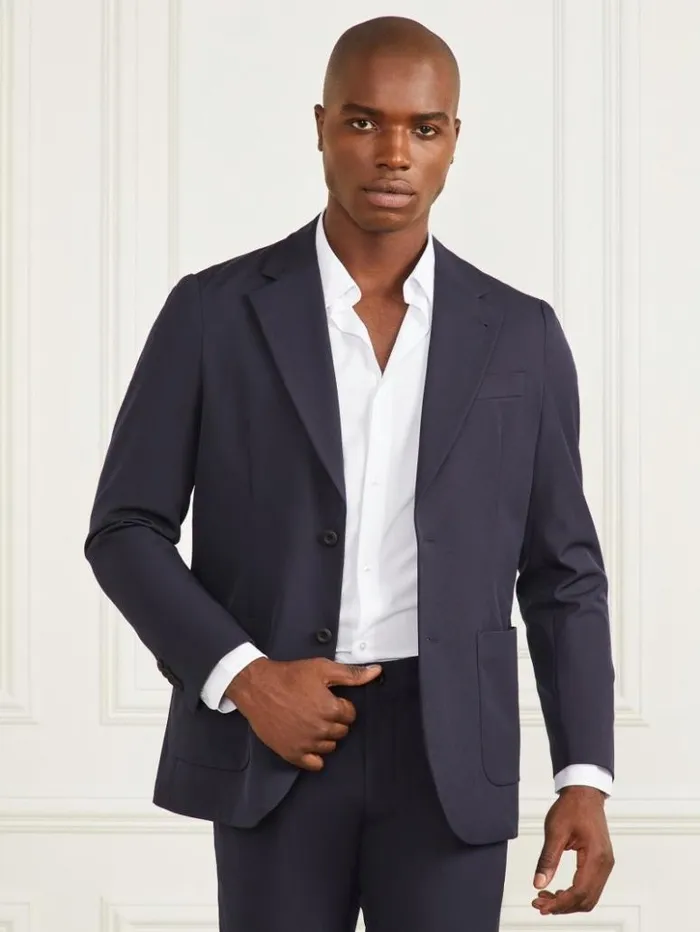 Men GUESS Jackets and Coats Gary Patch Blazer Bleu lgant